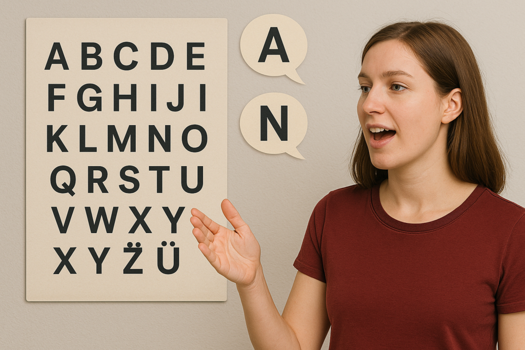 sparring 1.1 German alphabet Umlaut et